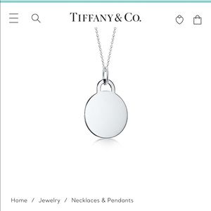 Tiffany & Co. Round Tag Pendant